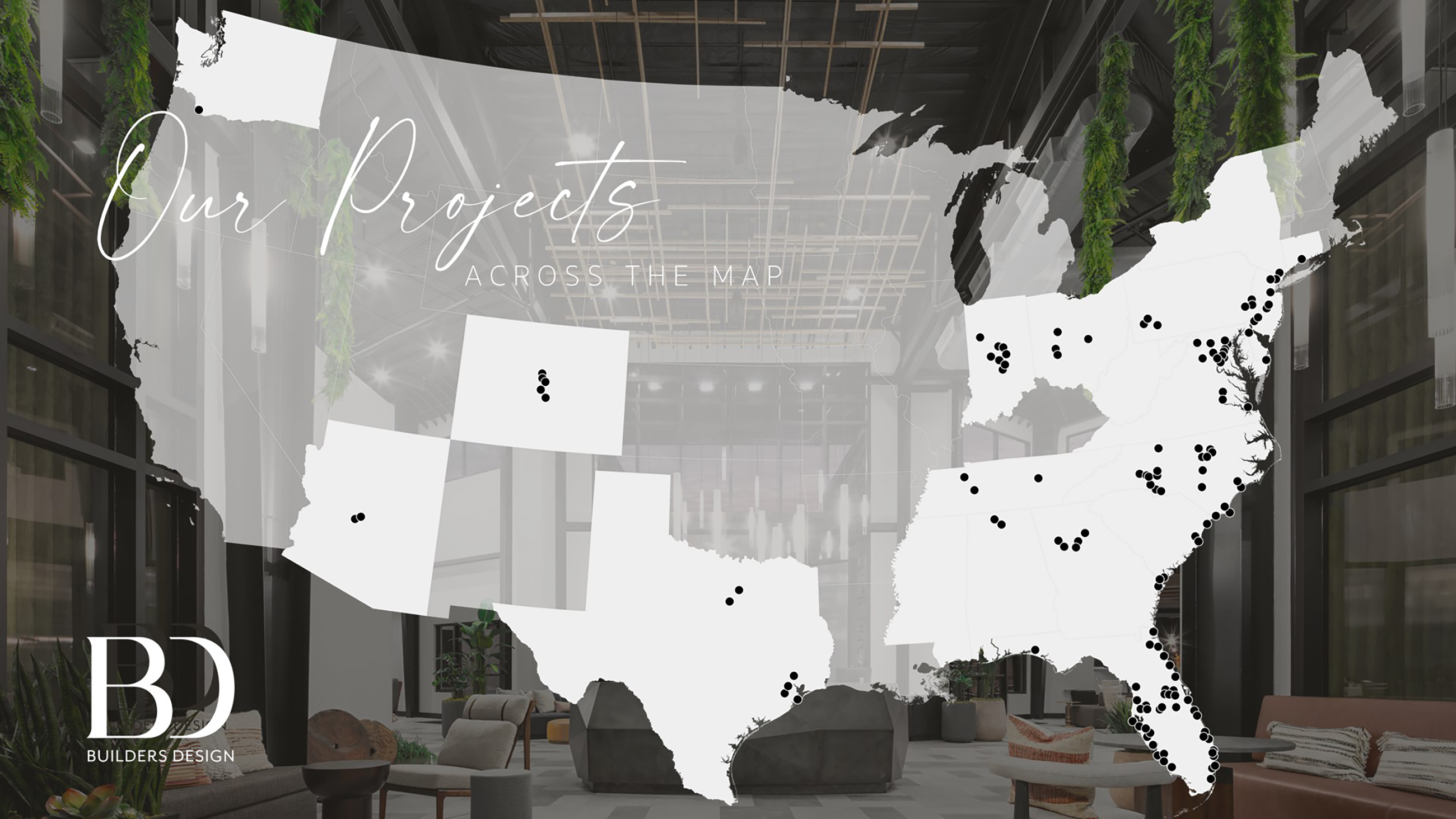 Builders Design coverage map